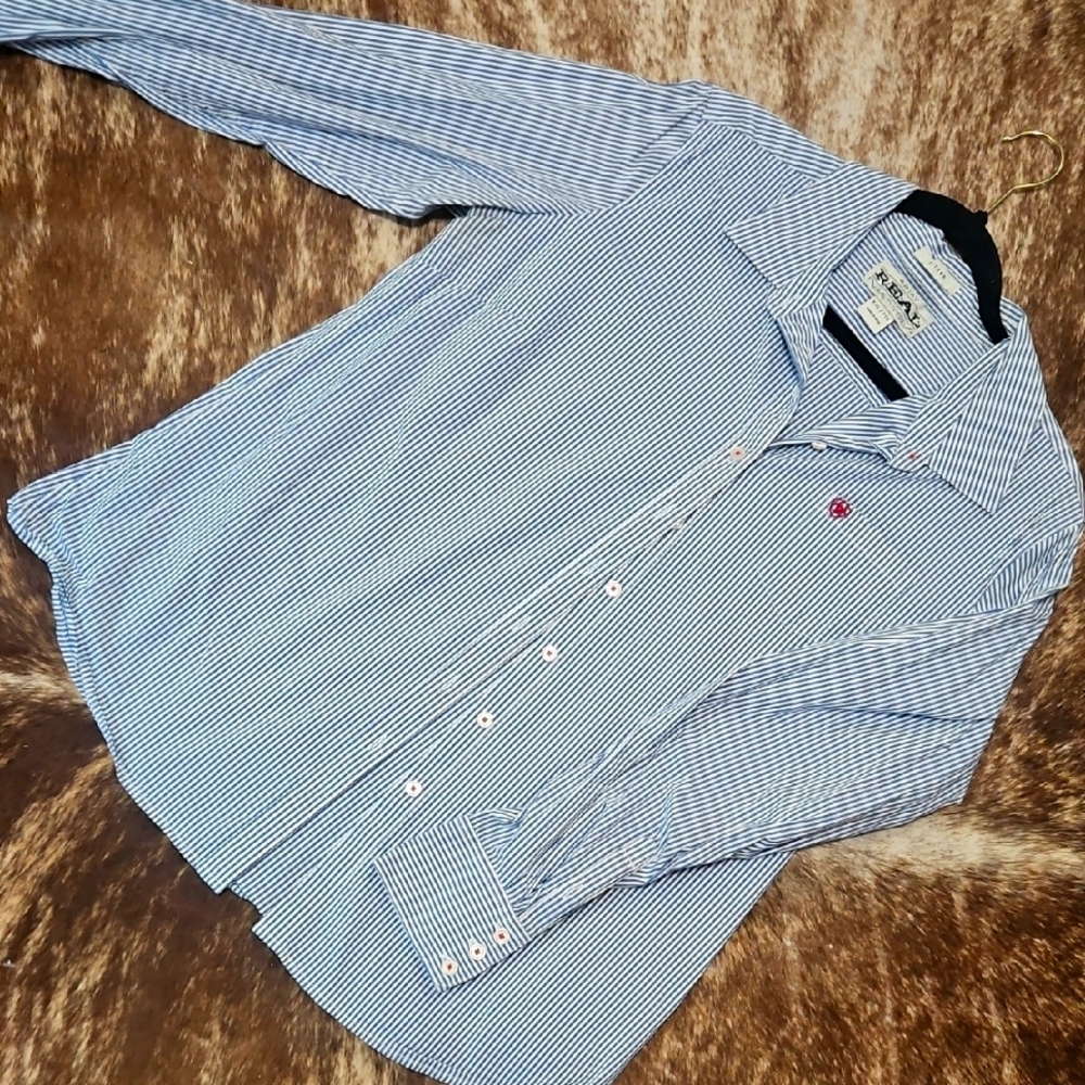 Ariat Pinstriped Button Down